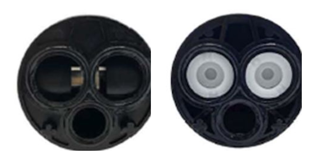 The two back end configurations shown side by side to confirm the match